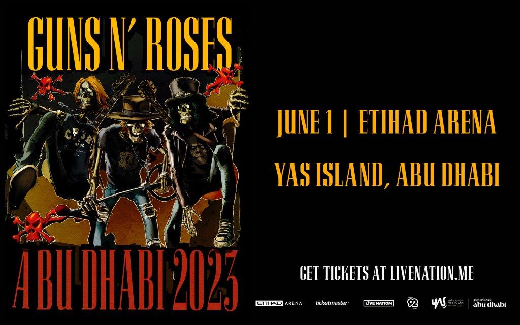 Rock & Roll Legends Guns N’ Roses coming to Abu Dhabi as part of 2023